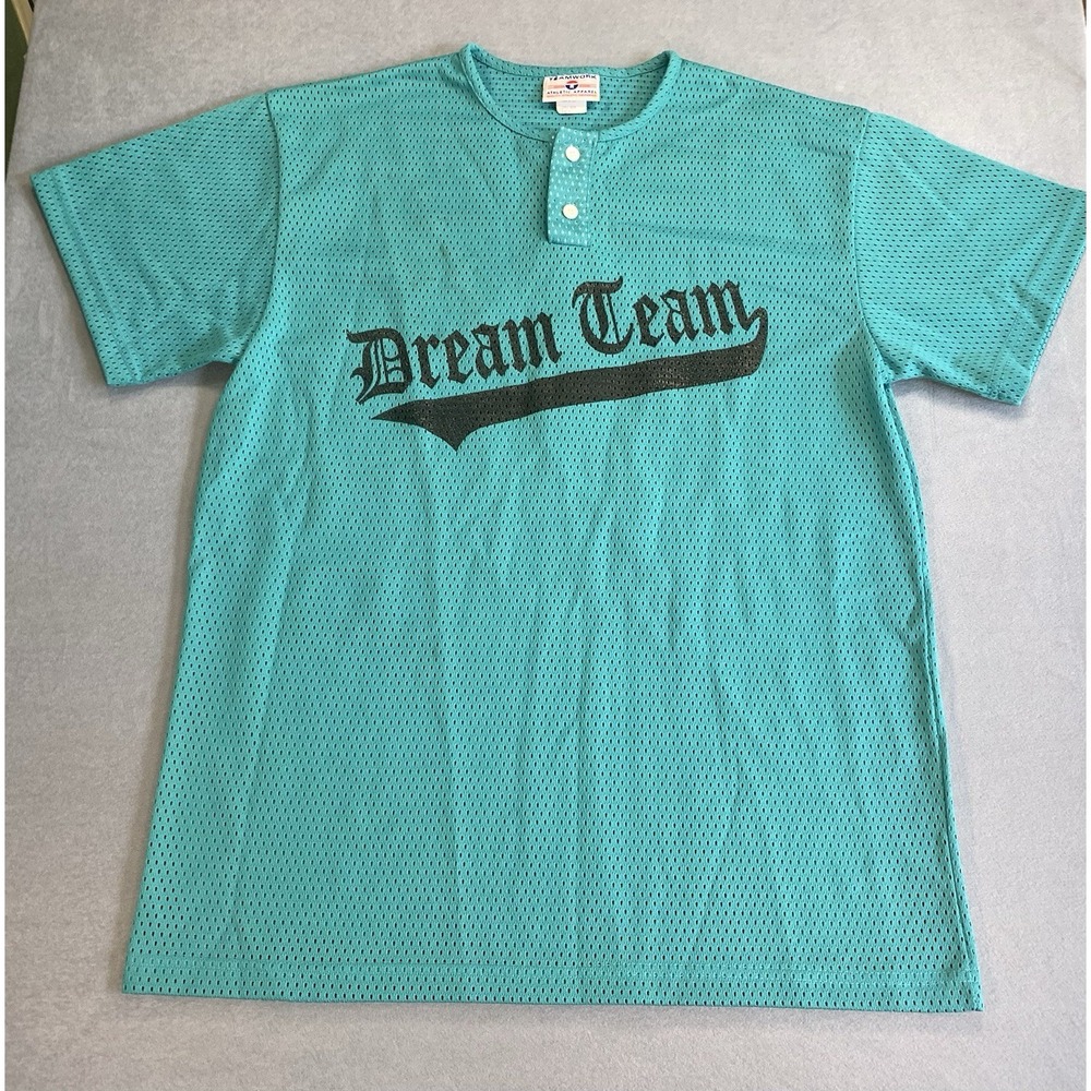 Vintage Teamwork Athletic Apparel Baseball Jersey Dream Team Mens L Made in USA